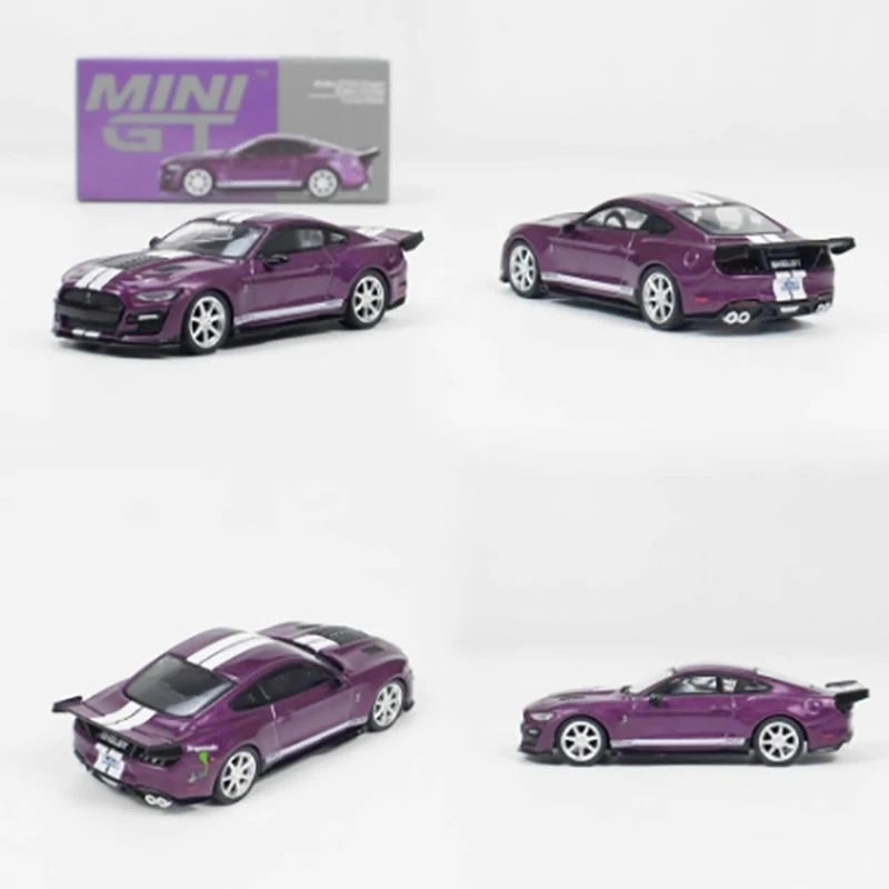 

Spot MINI GT 1:64 Mustang Shelby GT500 Alloy Sports Car Model Red Adult Classic Collection Static Display Gift Souvenir