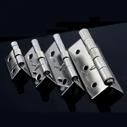 1PC Self Closing Spring Door Hinge Stainless Steel Hardware 1/1.5/2/2.5 Inch For Windows Cabinets Jewelry Boxes Door Hing