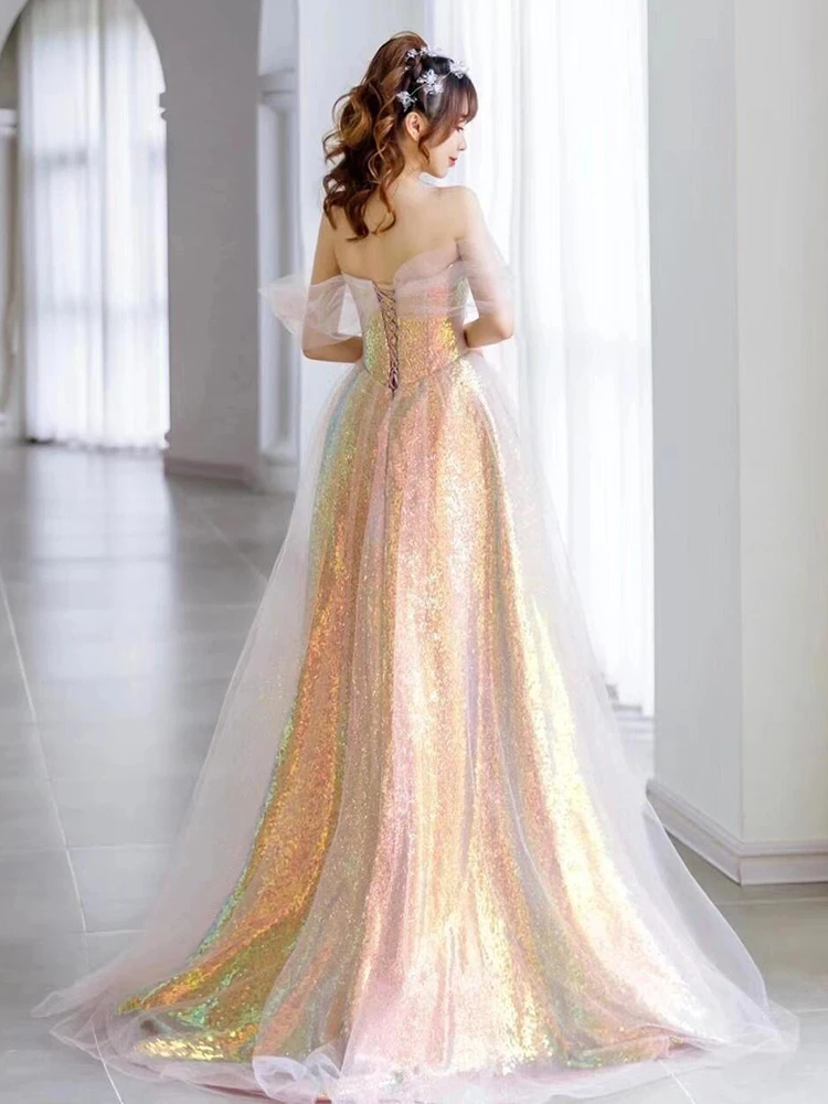 

plus Size Fairy T Evening Gown for Wedding Engagement Dinner Par Host Annual Cany Celebration Sexy Sweet A-Line Dr