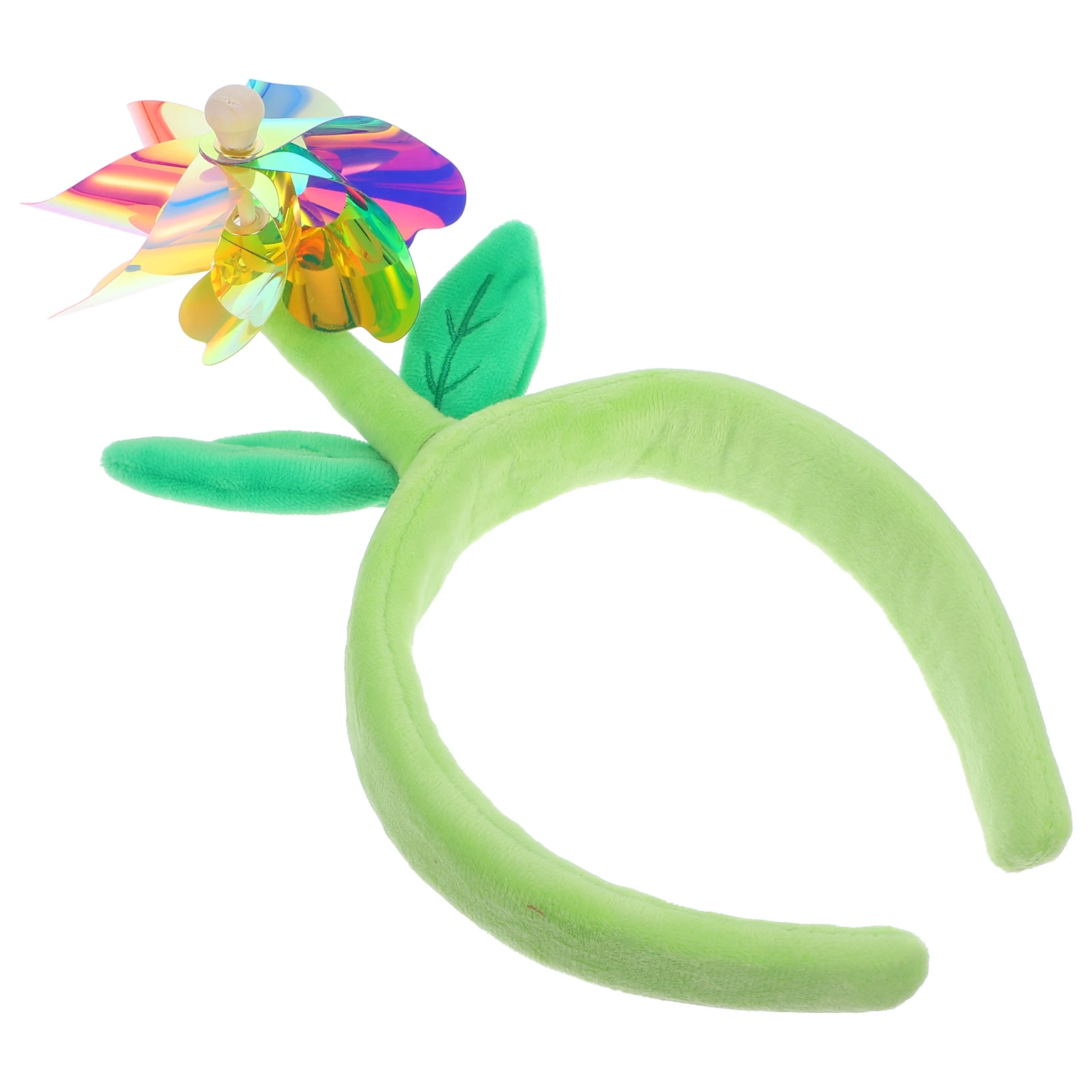 

Colorful Windmill Hairbands Women Cartoon Accessories Soft Cloth Wide Headband Creative Party All Hair Types Hair