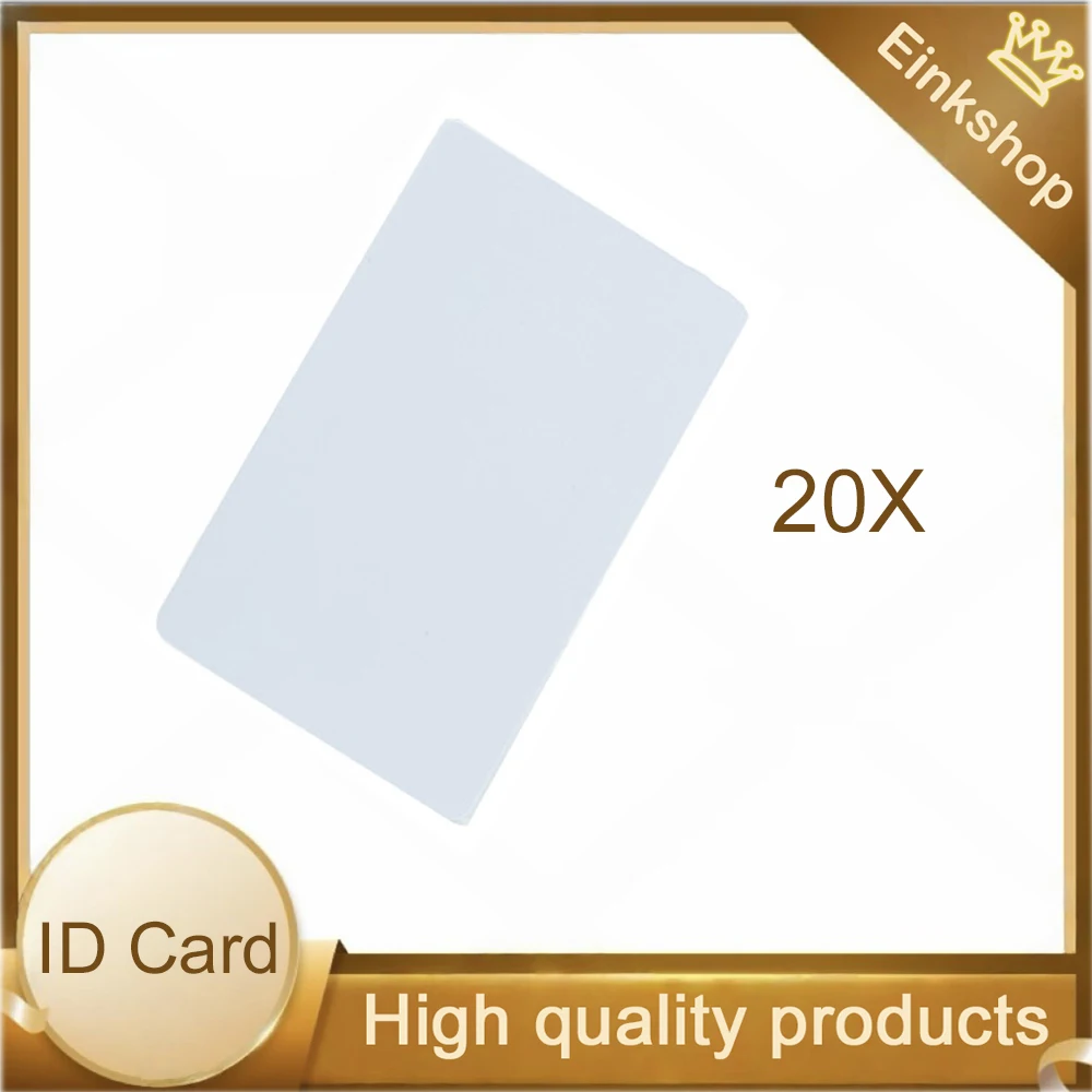 20X PVC Card business card for Epson for Canon Inkjet printer Waterproof plastic ID Card glossy White Blank inkjet printable