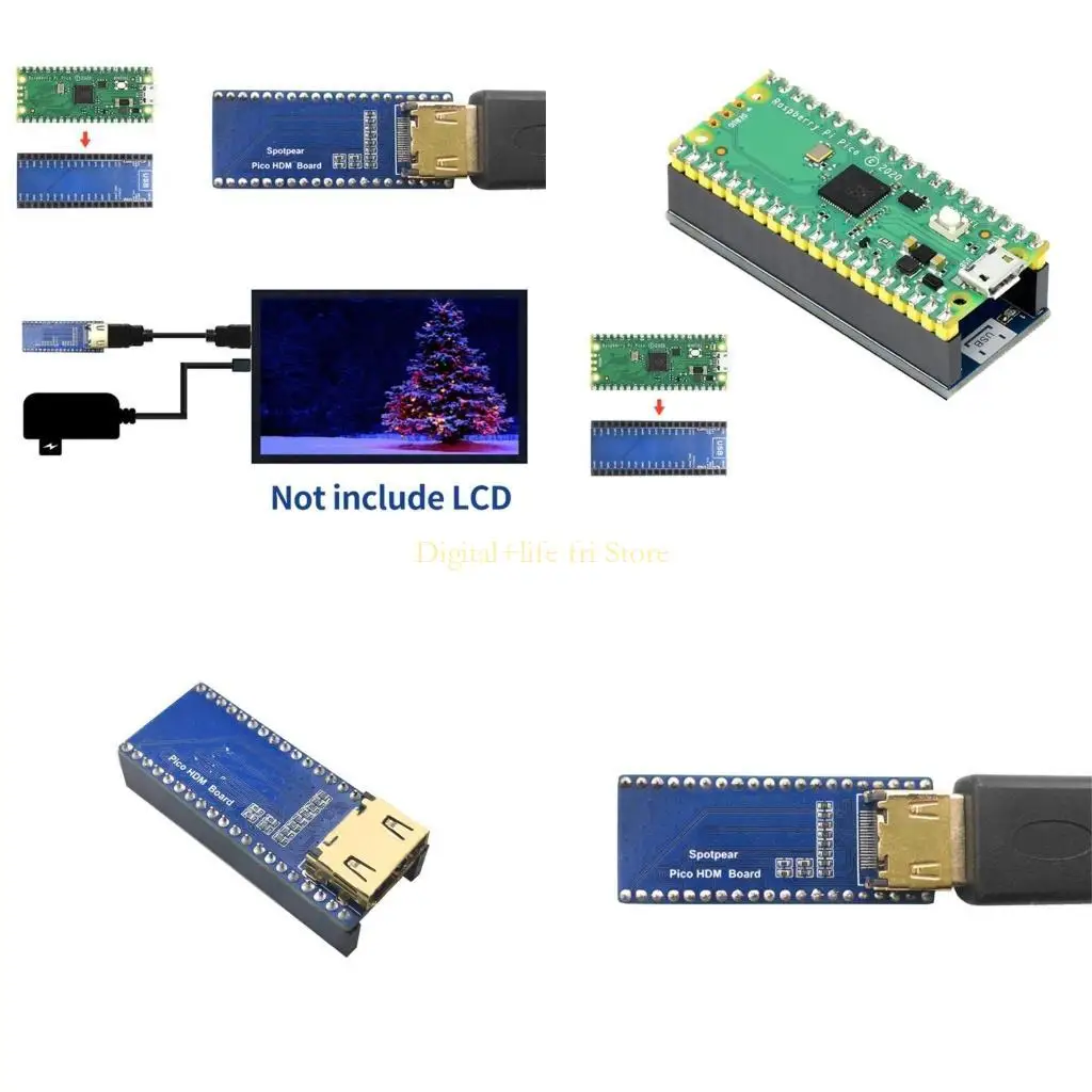

E06D for Pico HDMI-compatible Expansion Board Pico External Dvi Display Screen Driver External Port Board