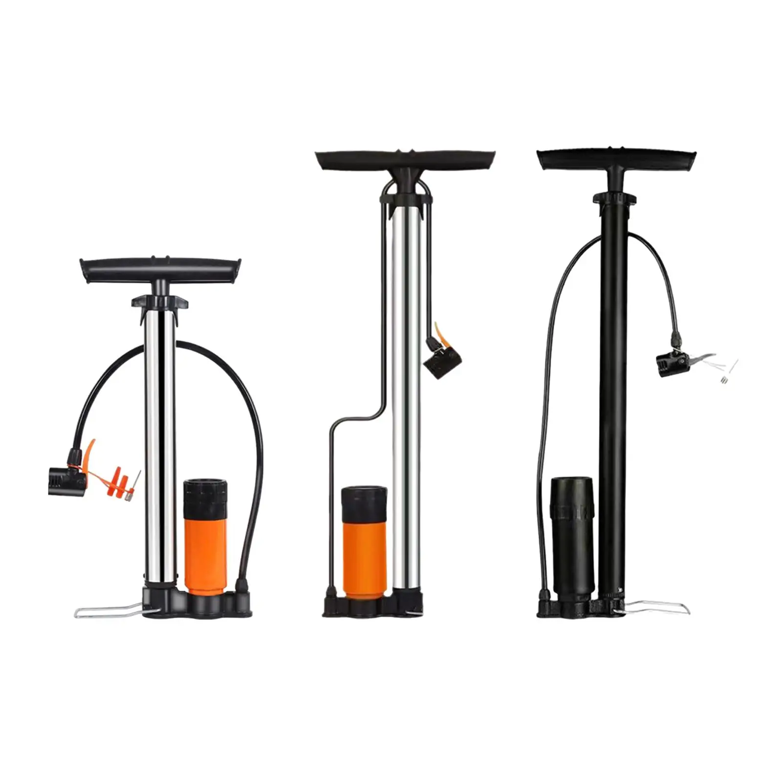 Bike Tire Pump Stainless Steel Hand Pumps for Air Bed Inflatable Toys Balls