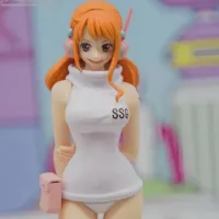 Collectible 16cm PVC Anime Luffy One Piece Nami Figures Statue Model THE GRANDLINE SERIES Future Island Egghead Series