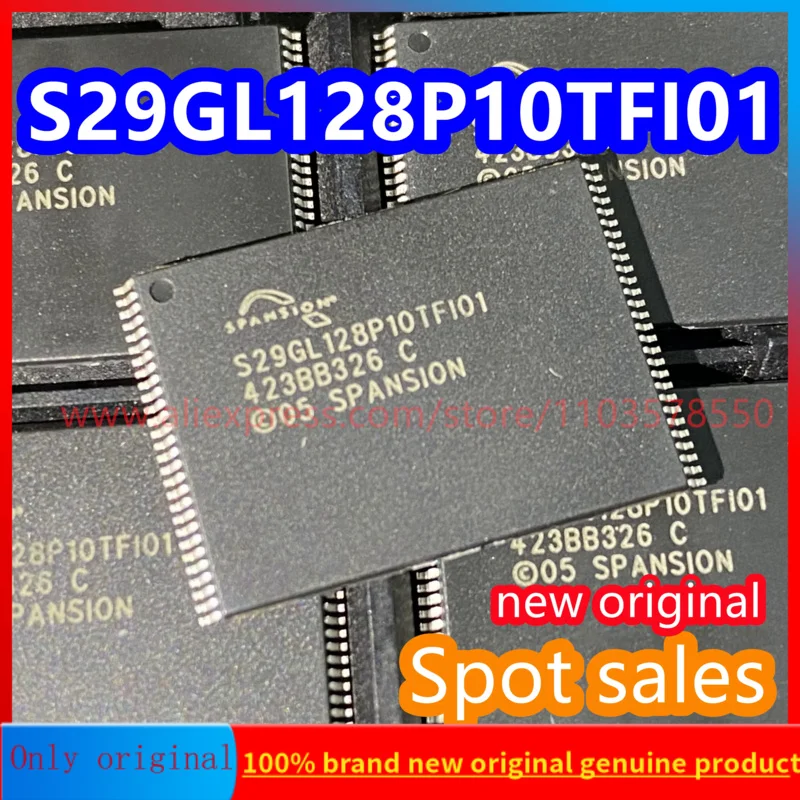 5PCS  flash NOR chip memory S29GL12810TFI01 brand new original S29GL1128P10TFI flash memory 128MBIT parallel