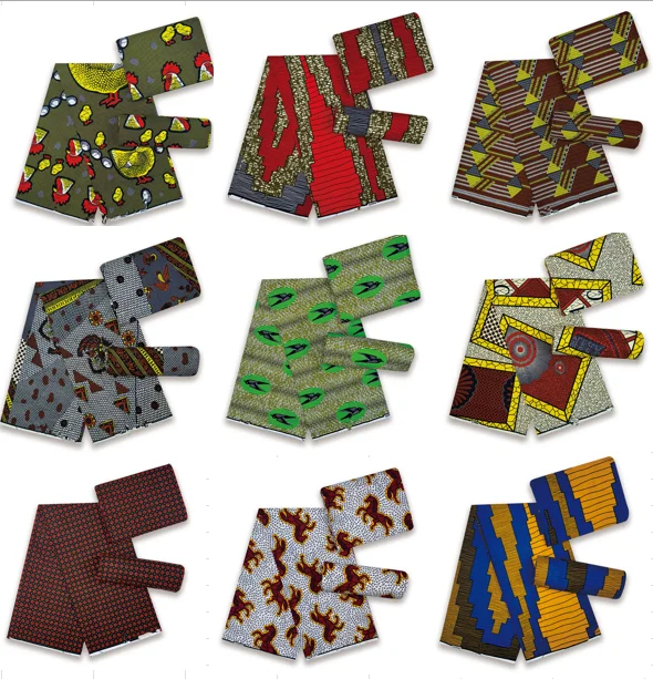 Wholesale Prices African Real Wax Prints Fabric Ankara Wax 100% Cotton Wax Guaranteed Veritable Original Sewing Material