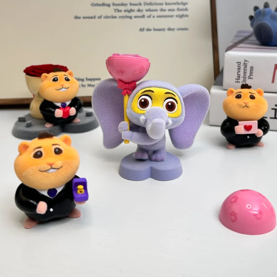 Echte Disney Zootopia Flower Series Judy Rabbit Nick Fox Flash Benjamin Massaal Trendy Blind Box Trendy Schattig Mdel Pop Speelgoed