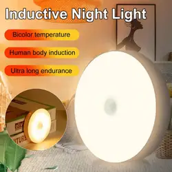 Motion Sensor LED Light USB Nightlights Rechargeable Lamp For Kitchen Bedroom Stairs Cabinet Hallway Closet Wardrobe Night Light