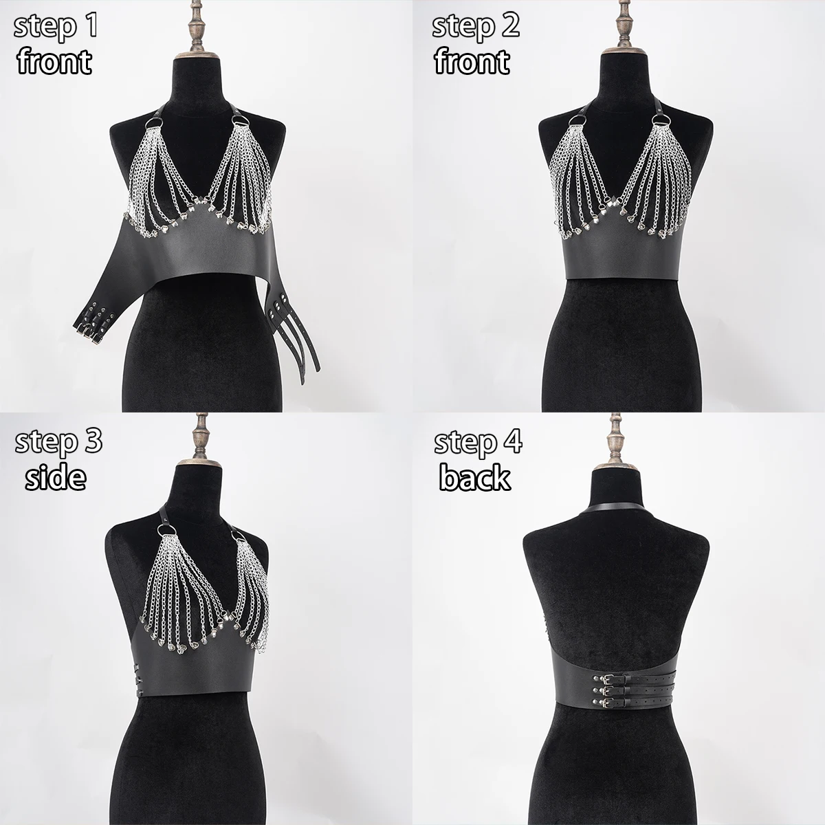 Fashion Belt Female Chest Chain Body Harness Breast Punk Belts Suspenders for Women Shaping Waistband Goth Clothing Accessories