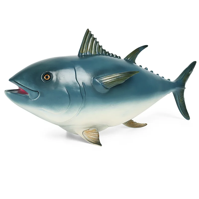 

Simulated marine animal model Seabed creature static large soft rubber filled cotton tuna children's toy ornaments