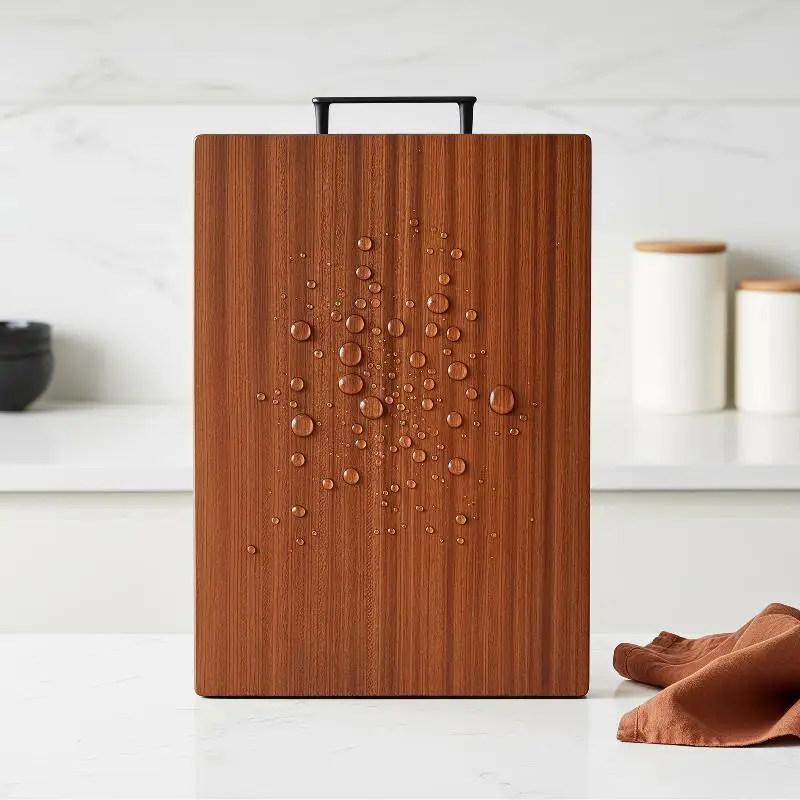 Natural Solid Wood Cutting Board  Mildew Resistant Double Sided For Home Kitchen Cooking Prepping