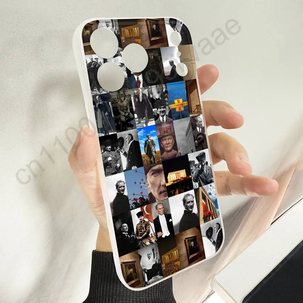 حافظة هاتف مصطفى كمال أتاتورك تركيا لهاتف آيفون 11,16,15,14,13,17,12,Plus,E,Air,Mini,Pro,Max غطاء ناعم مغناطيسي #3