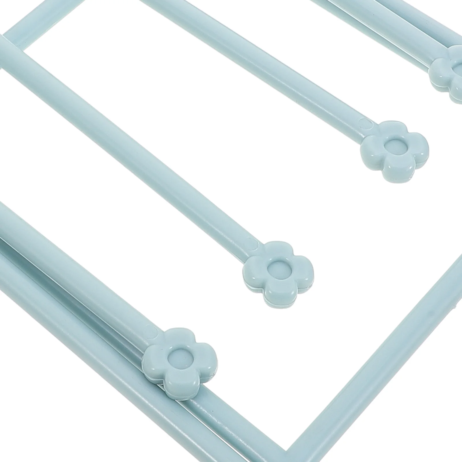 

Foldable Towel Holder Vertical Duster Cloth Rack 4 Rods Plastic for Kitchen Bathroom Multifunctional Quick Dry Storage Light