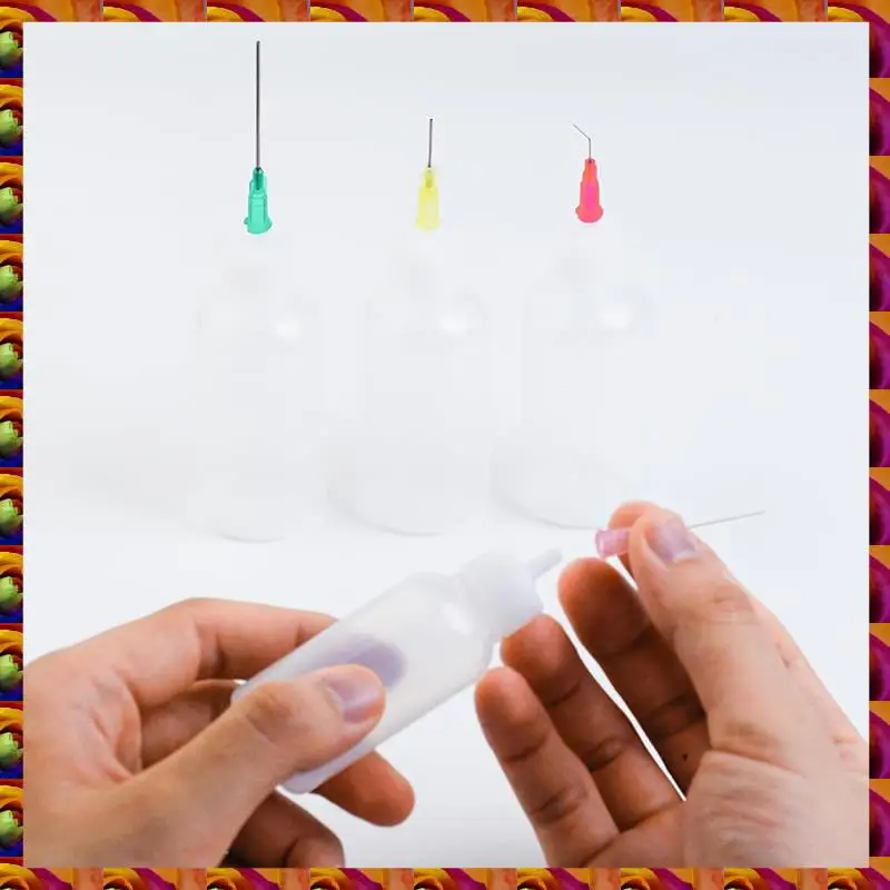 BTCL Precision Tip Applicator Bottle,Blunt Tip Needle And Cap, 18G 20G 25G Needle Tip Squeeze Bottle, Oil Dropper Bottle