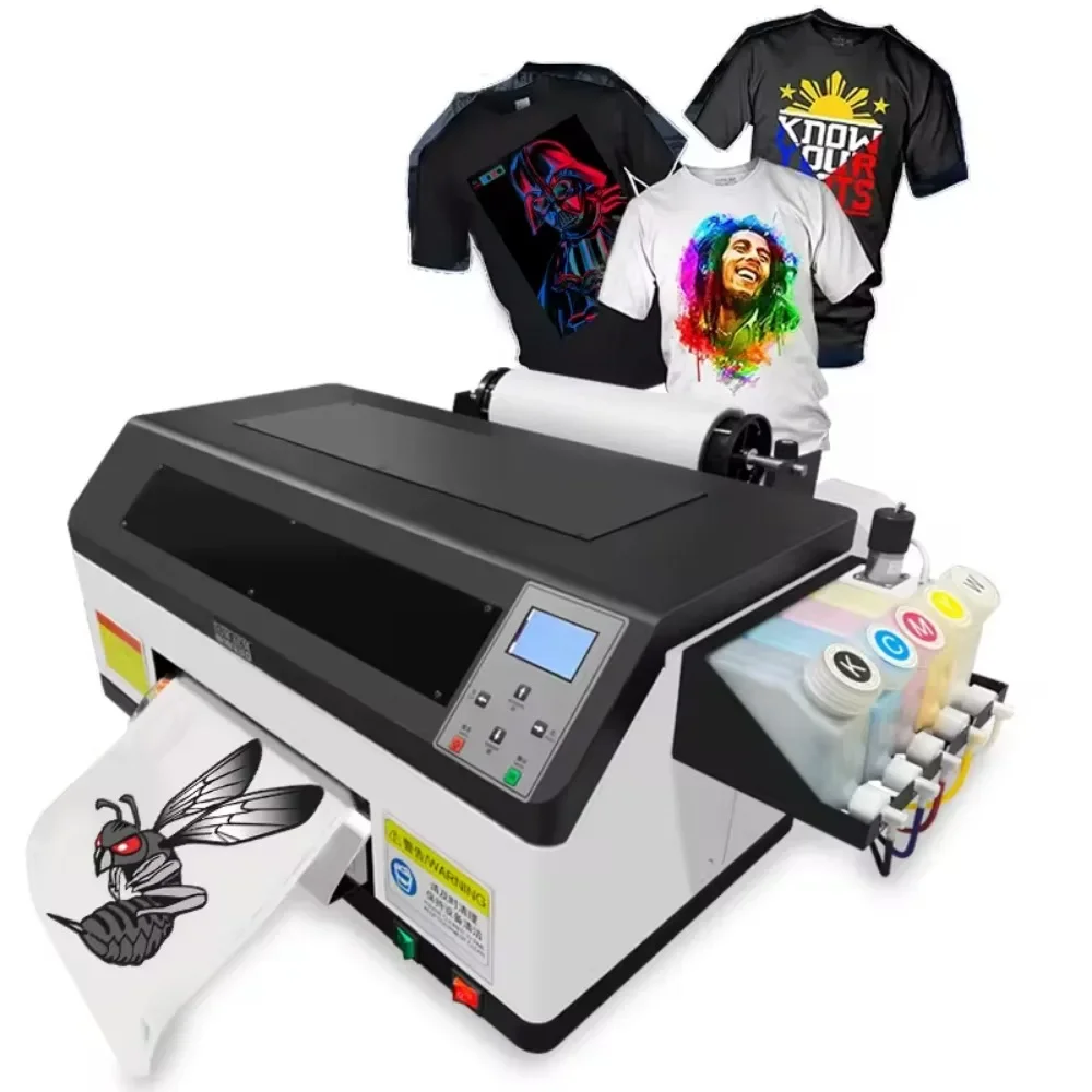 

Domsem Digital A3 Pet Film T-shirt printing Textile Machine Dtf Print Pet Film Printer 30cm width Dtf Printers With Xp600 Head