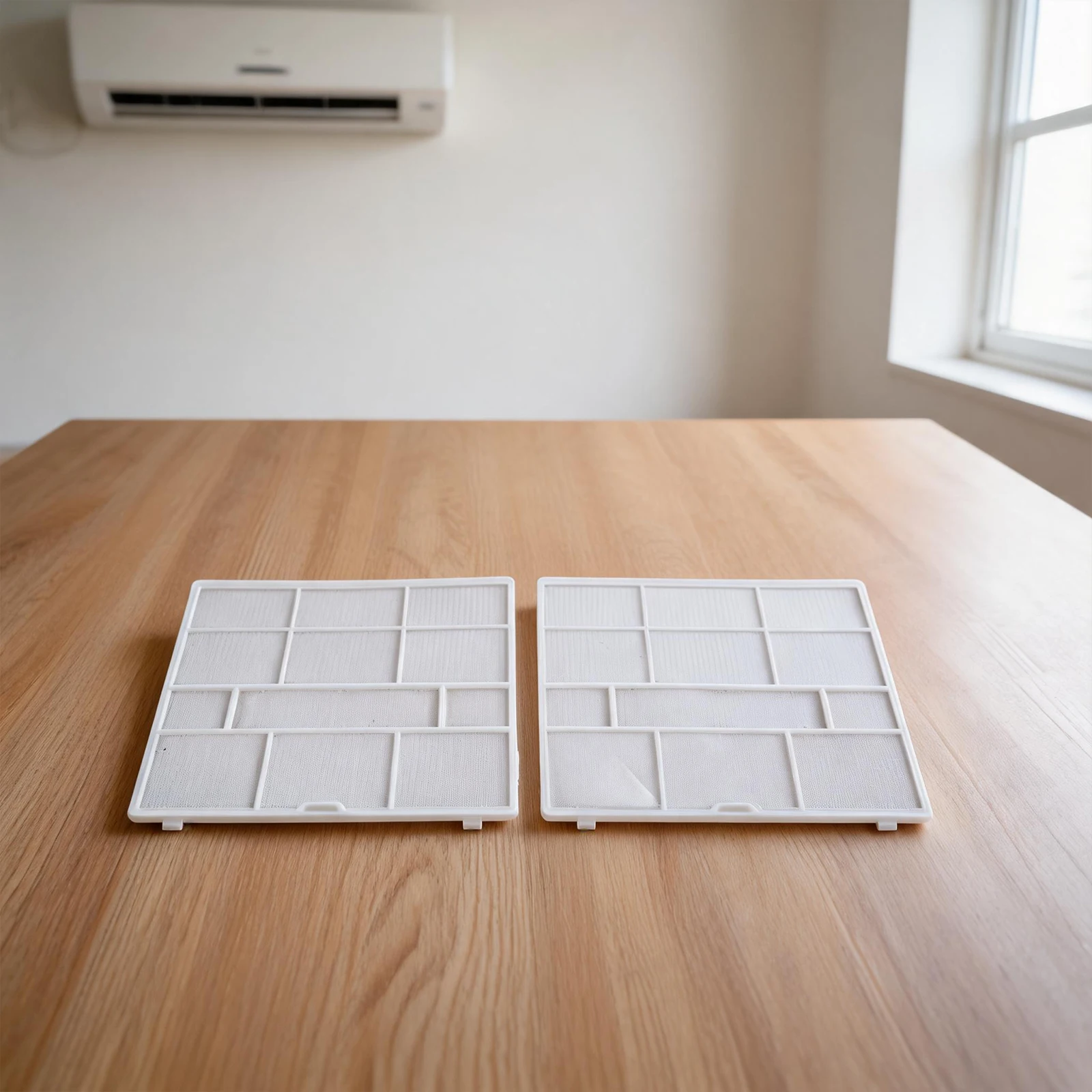 Air Conditioner Filter Accessory for Indoor Unit with Hanging Screen Design to Help Prevent Dust Buildup in Cooling Systems