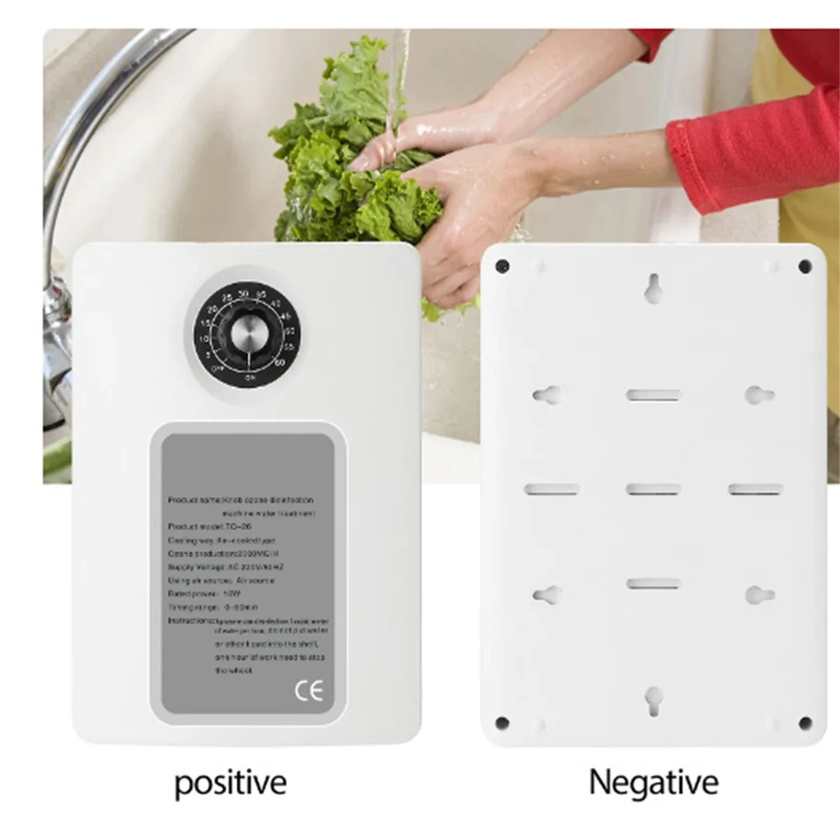 Active Ozone Generator Purifier 2000Mg/H Air Freshening Water Fruit Vegetable Food Ozone Efficient Ionizer EU Plug XT