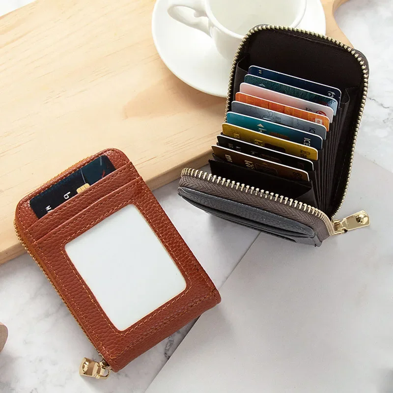 

Men Credit Card Holder Leather Purse for Cards Case Wallet for Credit ID Bank Card Holder Women Card Holder and Coins Bags