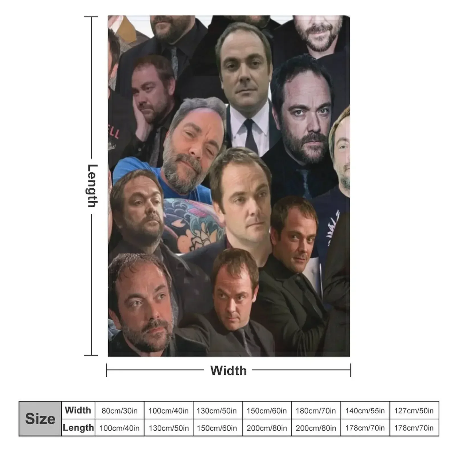 Mark Sheppard photo collage Throw Blanket Sleeping Bag Luxury Luxury Thicken Sofa Baby Decoratives Blankets