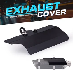 Motorcycle Exhaust Pipe Carbon Fiber Protector, Heat Shield Cover, Anti-Scalding Protector
