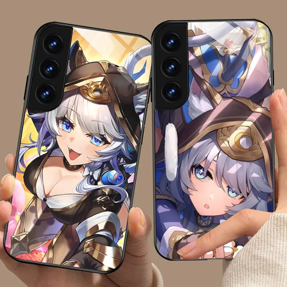 HSR Cipher Phone Case for Samsung Galaxy S26 S25 S24 S23 S22 S21 S20 Note20 Plus FE Ultra Glass Protective Cover