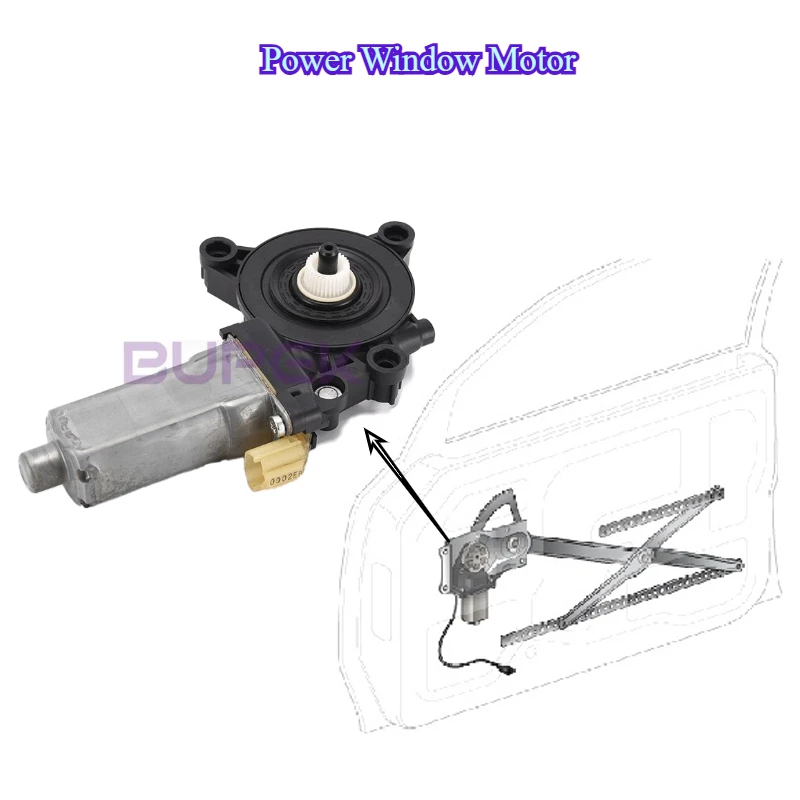 

BUPEK Car Power Window Motor for 2010-2015 Kia Sorento II GL Electric Window Regulator Motor Genuine Parts 82460-2P000