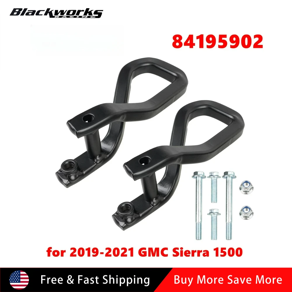 

Передние выемные крючки для буксировки с болтами, пригодные для GMC Sierra 1500 2019-2021 гг., замена 84195902