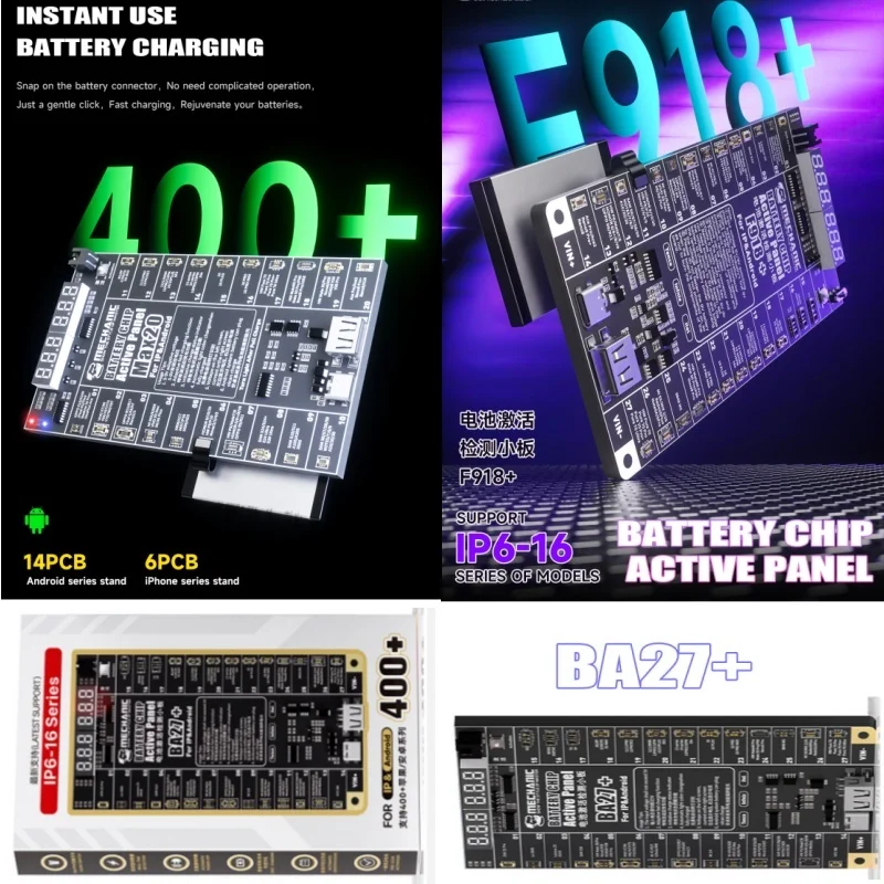 

Mechanic BA27 Battery Activator F918 4.2V Regulated Output MAX20 for iPhone 6-16 & Android Auto Power-off & Real-Time Detection‌