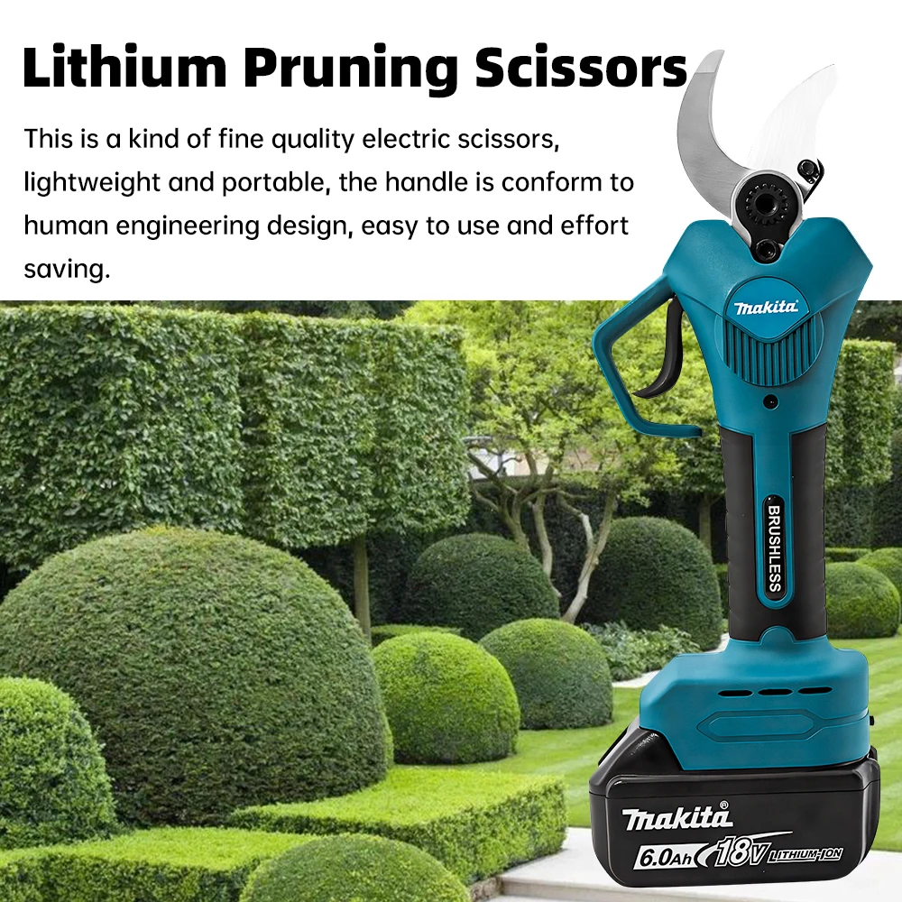 Makita – ciseaux électriques au Lithium, sécateur multifonction, coupe de Branches d'arbres fruitiers, Machine de jardin à batterie 18V