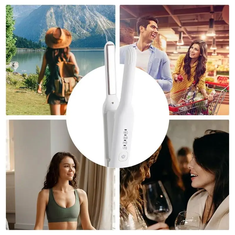 مكواة فرد الشعر المسطحة، أدوات تصفيف الشعر المسطحة، تسخين سريع، مع درجة حرارة قابلة للتعديل للمنزل و