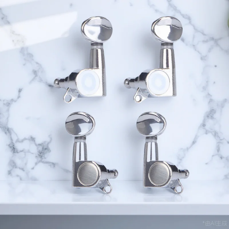 

4Pcs Premium Full Enclosed Ukulele Tuning Pegs Corrosion Resistant String Machine Heads Easy Install Tuner Set