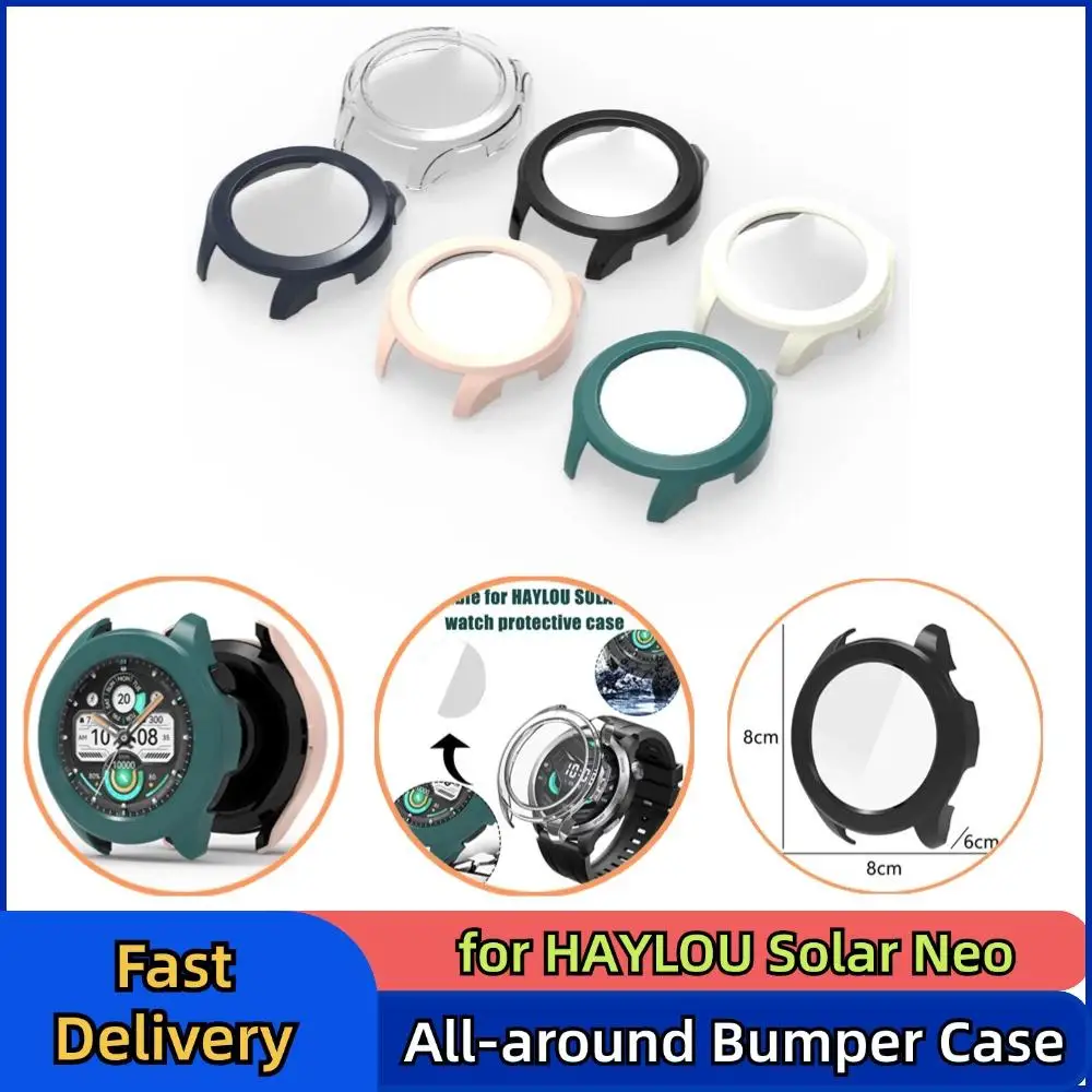 For HAYLOU Solar Neo All-around Bumper Protective Cover Shockproof Screen Protector Case Smart Watch Accessories
