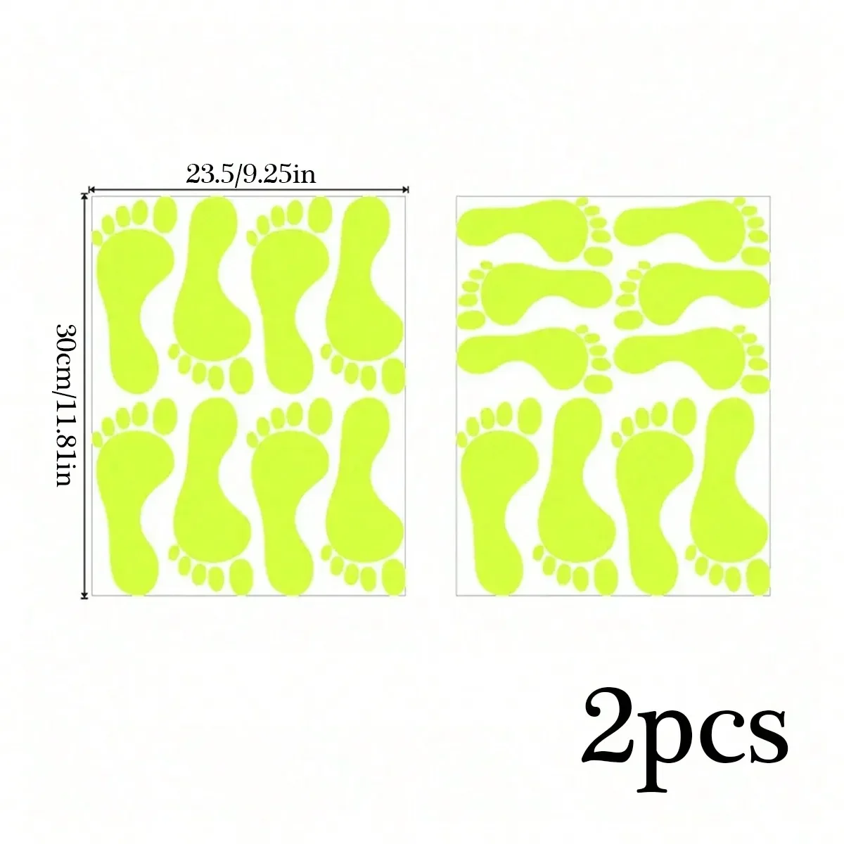 18 pieces of luminous footprint stickers, suitable for use in amusement parks, kindergartens, and bedrooms