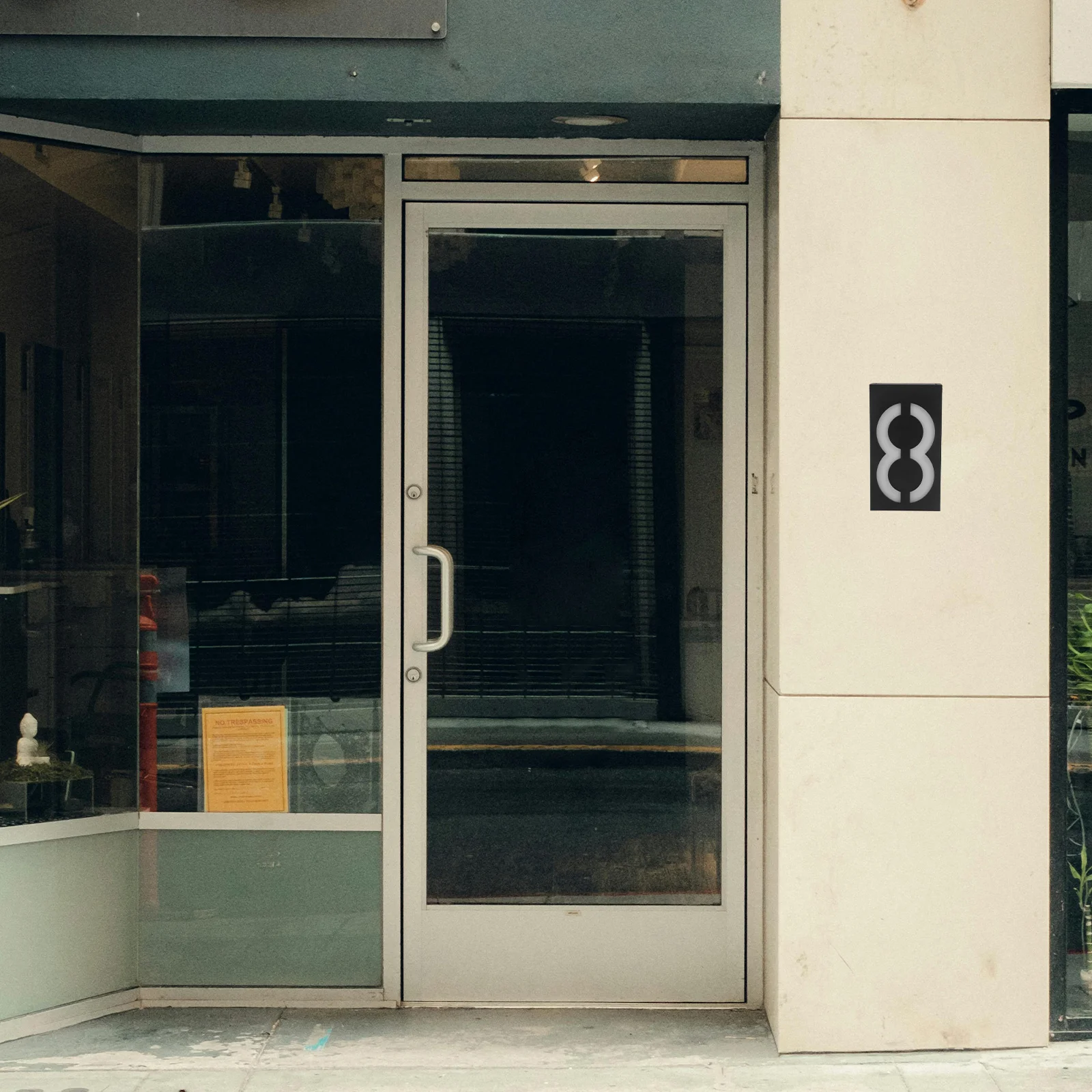 

Number Sign Home Plate Address Numbers Doorplate ABS Front Plaques Signs for Houses