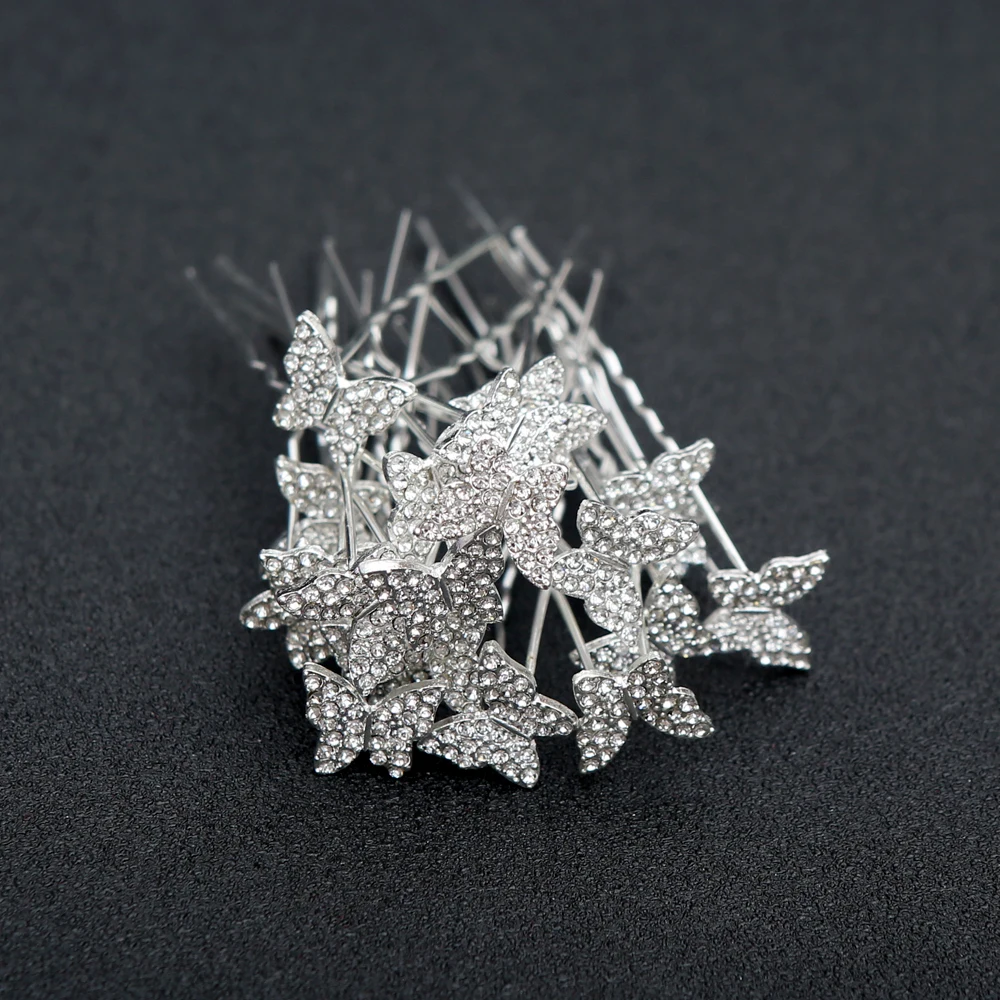 20 stücke Koreanische Haar Zubehör Braut Legierung Floral Strass Haar Sticks Vintage Hanfu Gefertigte Haar Leistung Kopfschmuck – Detail 4