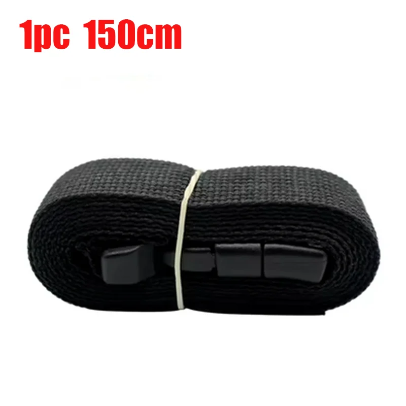 0,5-3M Reise gebunden schwarz langlebig Nylon Fracht Spanngurt Gepäck Wimpern Gürtelband mit Nockenschnalle Reise-Sets Outdoor Camping Werkzeug