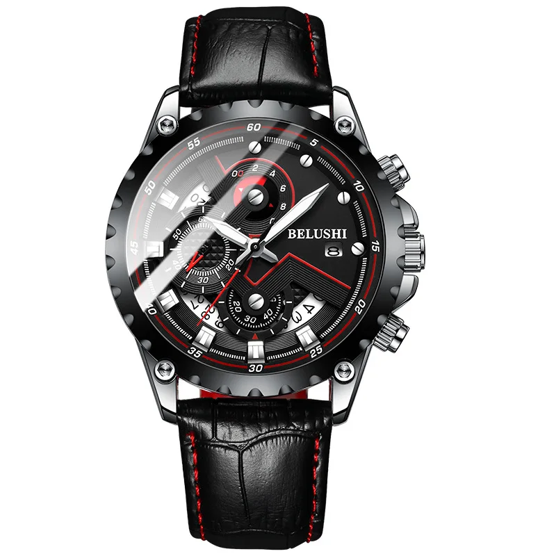 Men Waterproof Watch Patchwork Luminous Fashion Watches Sporty Work Watch