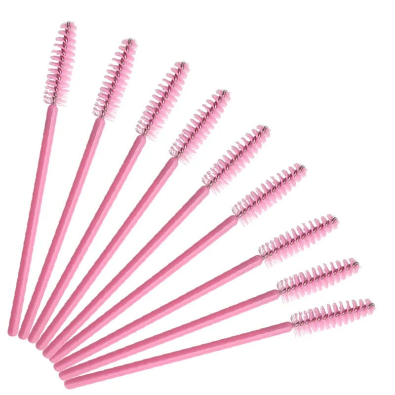 Grafting Lashes Extension Brush Tools Women Makeup 50 Pcs  For Disposable Nylon Mascara Wand Applicator Eyelash Brushes