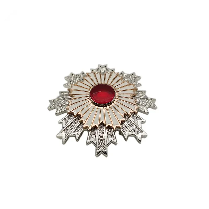 Commemorative Badge Rising Sun Medal Brooch Souvenir Zinc Alloy Medal Paint Crafts Clothing Decoration Pins Badge