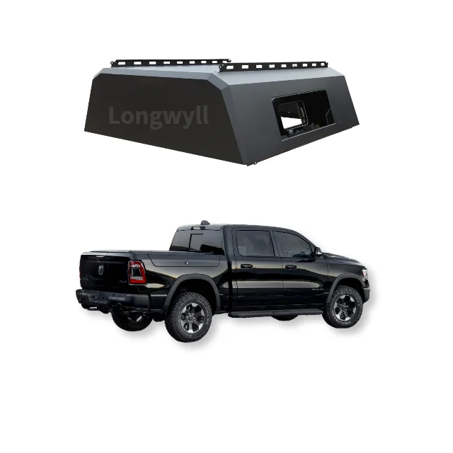 

Waterproof Truck Canopy for Off-Road Use Dodge Ram Heavy-Duty Truck Cap with Roof Racks