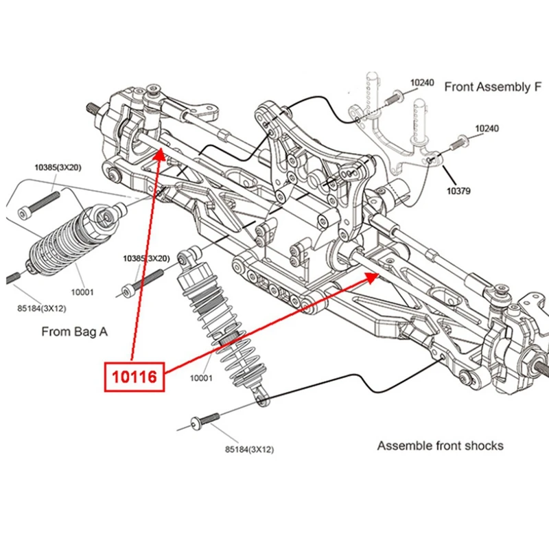 Front CVD for VRX Racing RC Car RH1002 RH1013 RH1011 RH817 RH818 RH1018 RH1019 RH816 RH1043 RH1045,Fit VRX 10116