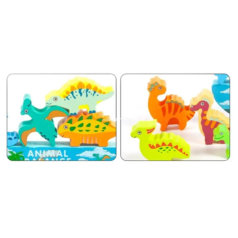 Novelty Children Blocks for Kids Over 3 Years Dinosaur/Forest Animal Game Dropship