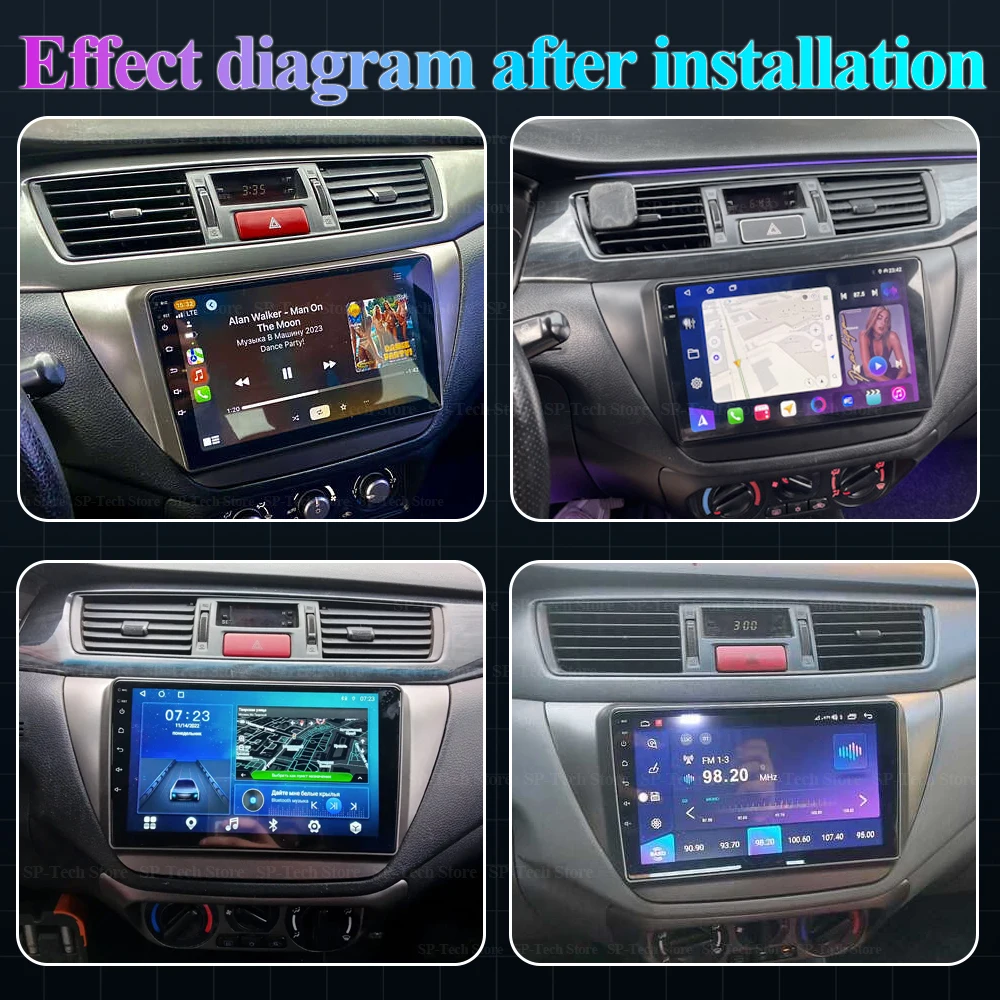 Android For Mitsubishi Lancer 9 Cs 2000 - 2010 Car Radio Carplay Multimedia Video Player Gps Dsp Car Autoradio Qled No 2din Dvd