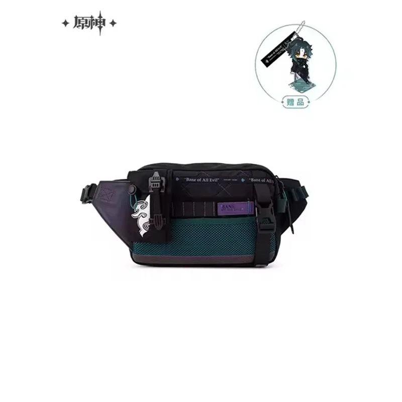 

[Подлинный] Официальный рюкзак Game Genshin Impact miHoYo, оригинальная аутентичная сумка-мессенджер Xiao, сумка, Рождественский подарок