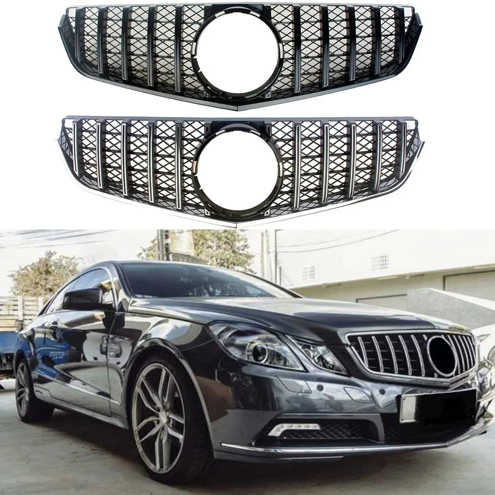 

Front Bumper Racing Grill Billet Grille Cover For Mercedes-Benz W207 E-Coupe 2009-2013 GT