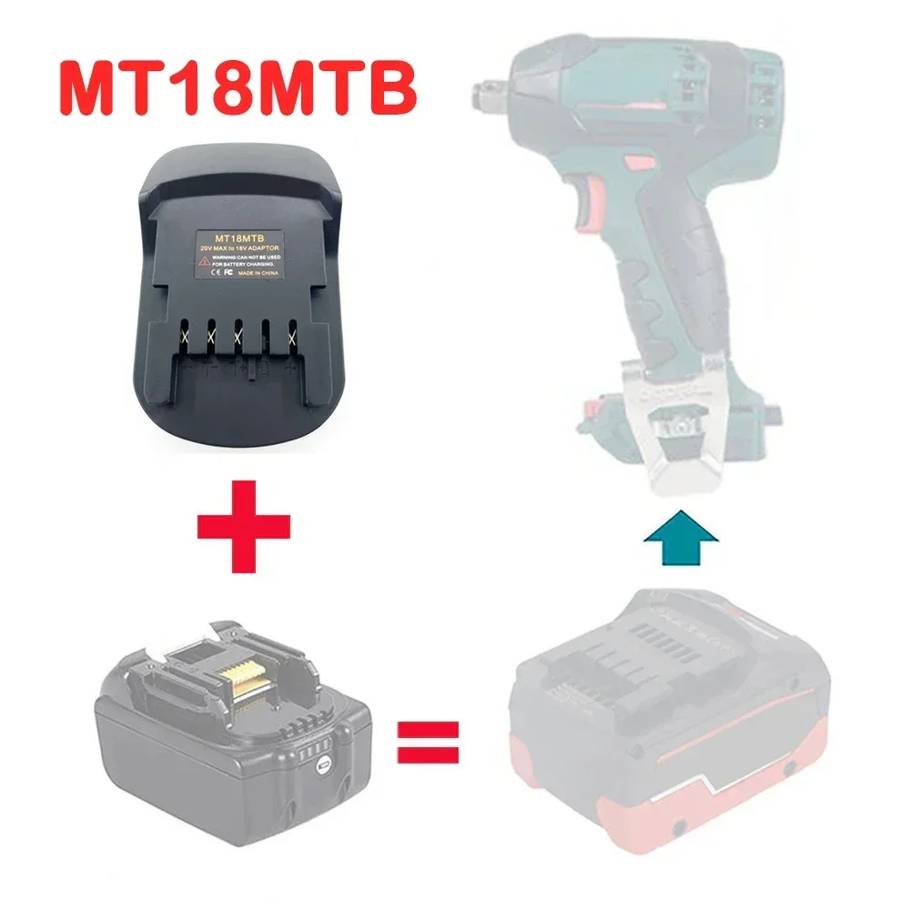 MT18MTB DM18MTB BS18MTB Adapter Converter for Makita for DeWalt for Bosch for Milwaukee Li-ion Battery To for Metabo Tool