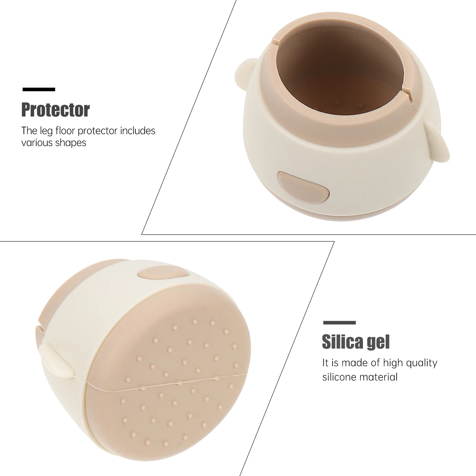 4 قطعة أقدام طاولة سيليكون يغطي عدم الانزلاق الأثاث الساق الغطاء الواقي للكراسي مكاتب المضادة للخدش دائم آمنة