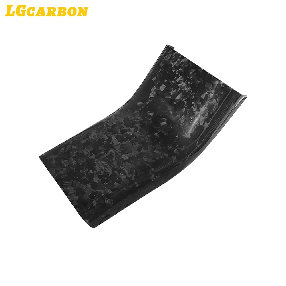 LGcarbon For Tesla Model 3 Y Forged Carbon Interior Trim Rear Kick Protective Cover Armrests Rear Seat Anti-kick Protection