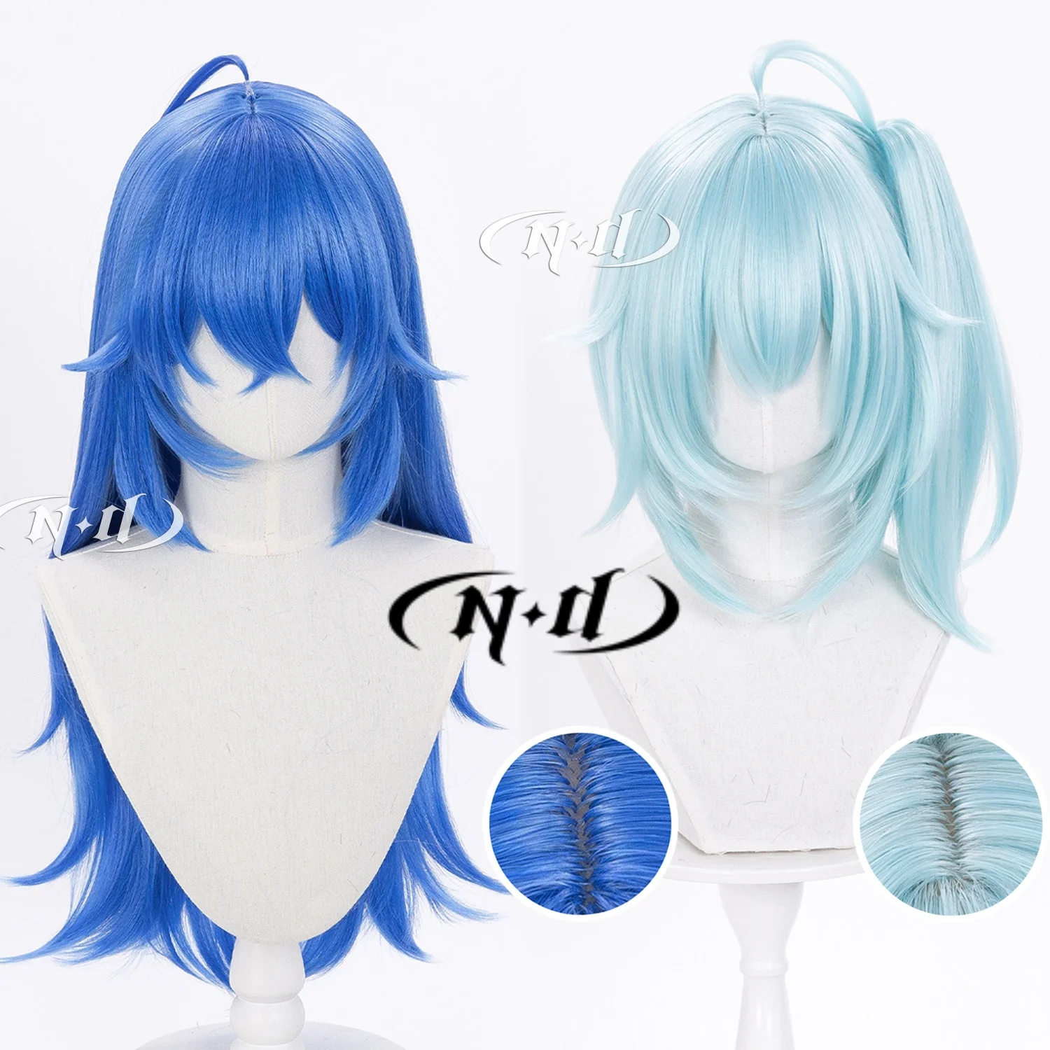 ND Brand 2233 Bilibili Cosplay Wigs Hair Hairpiece for Comic-con Cosplayer Halloween Costume Party Theme Heat-Resistant