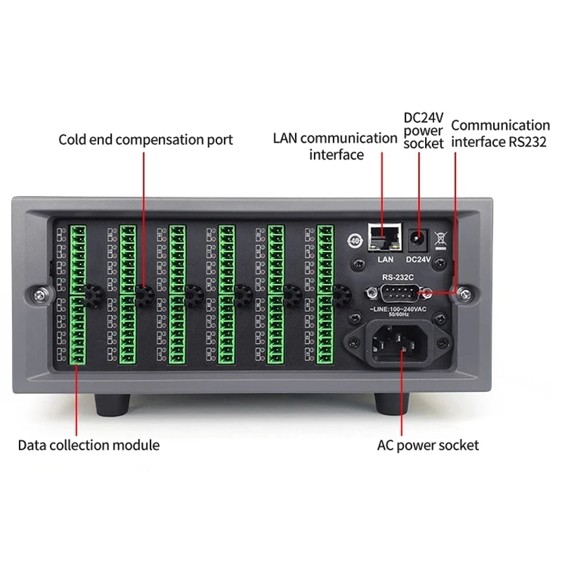 Temperature inspection instrument 8-64 channel recorder, multi-channel temperature tester, multi-point temperature collector